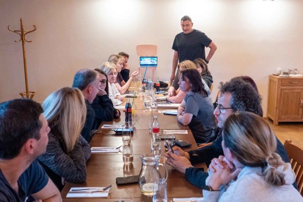 Giant Walk meeting led by Marc Duschenes