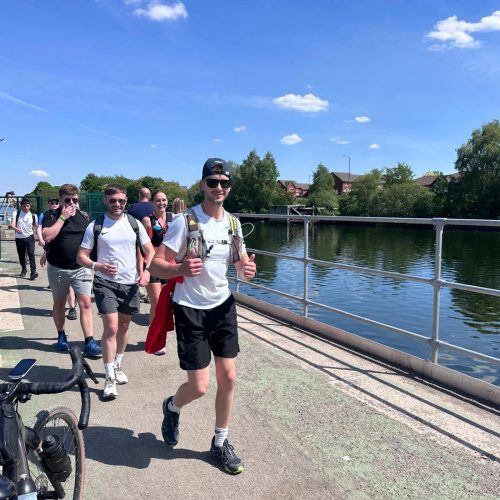 Giant Walkers along riverside Hale to Hale 2025