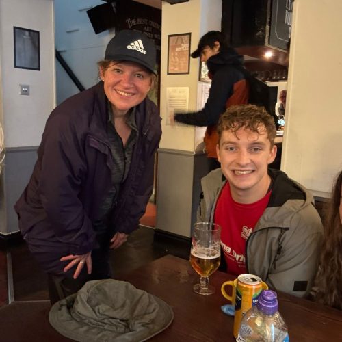 Pub stop on the Giant Walk for CRY 2025.