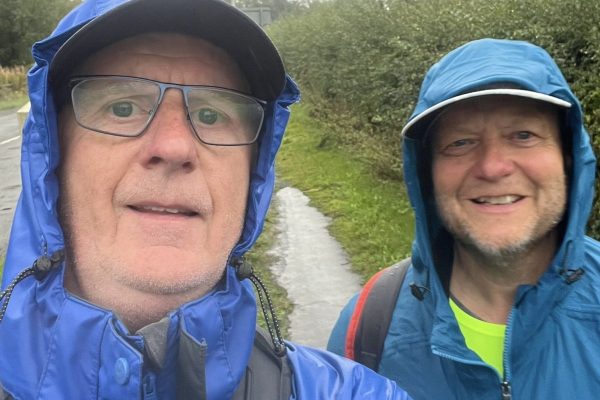 Trekkers enjoying the countryside on the Giant Walk for CRY 2025.