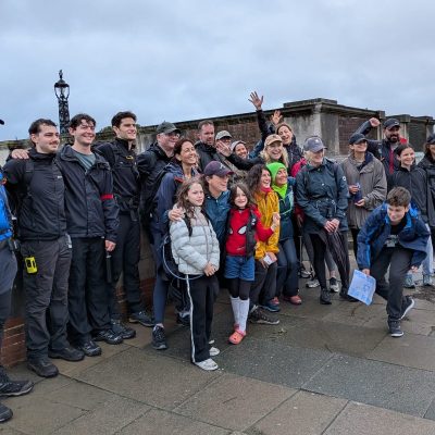 MyIsrael walkers gathering at a viewpoint in London
