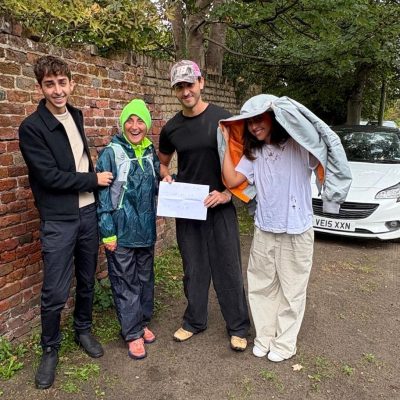 Spectators coming to support trekkers on MyIsrael marathon walk.