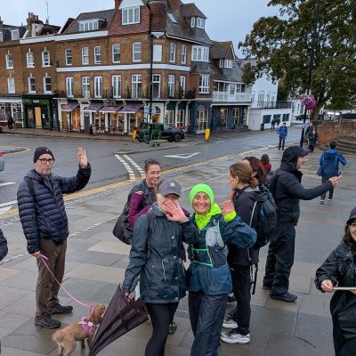 MyIsrael walkers during marathon walk.