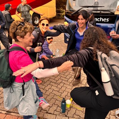 MyIsrael walkers about to start marathon walk.