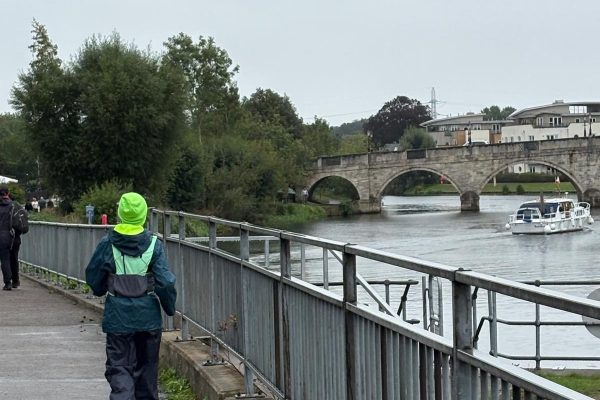 Waterside view on MyIsrael London marathon walk.